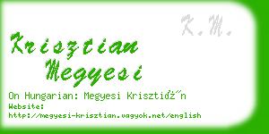 krisztian megyesi business card